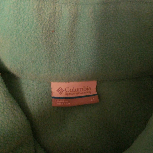 Womens teal Columbia fleece - Picture 3 of 4